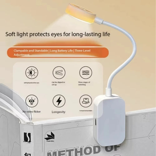 Lampe de lecture à pince rechargeable