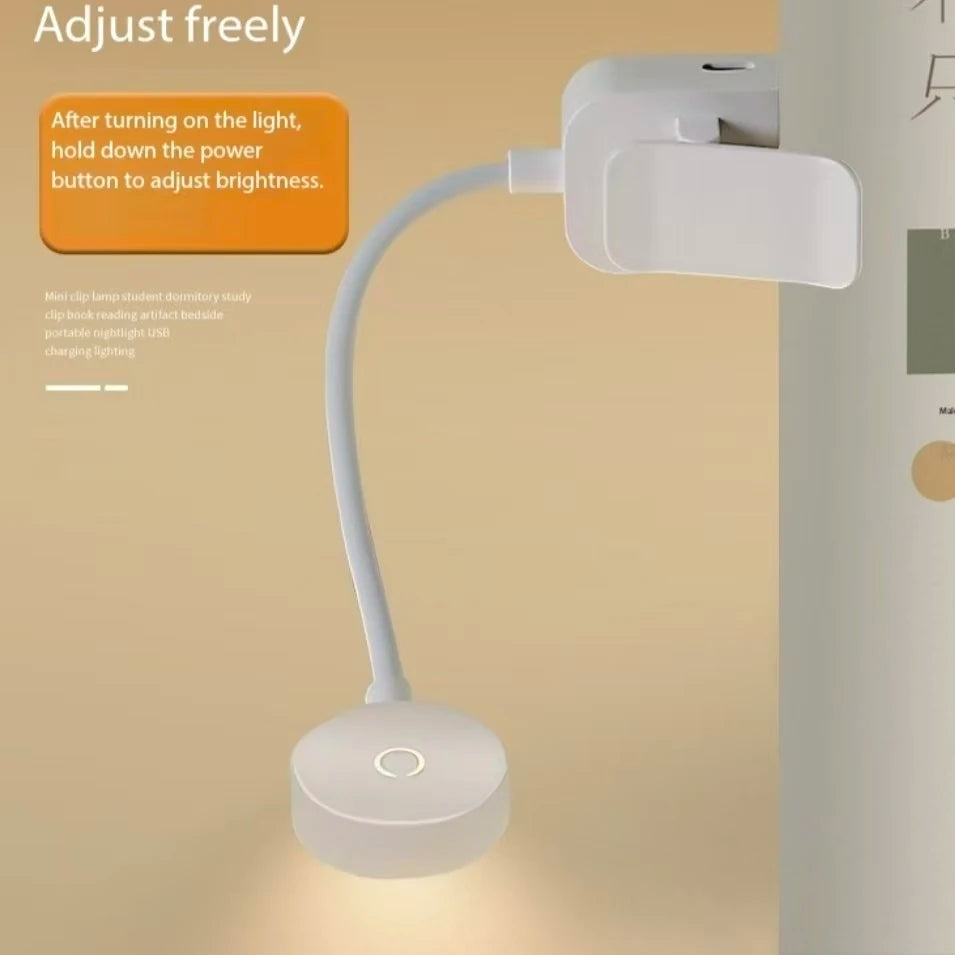 Lampe de lecture à pince rechargeable
